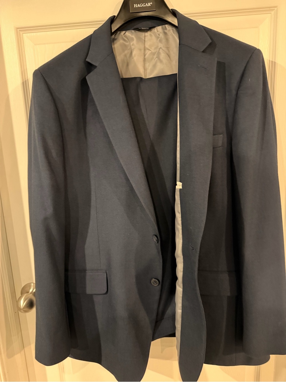 Haggar Navy Men’s Blazer - Classic Two-Button Suit
